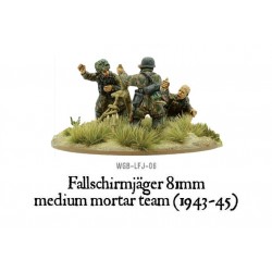 German Fallschirmjager 81mm medium mortar team 28mm WWII WARLORD GAMES