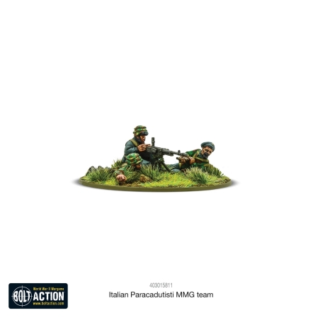 Italian Airborne Breda medium machine gun team (Paratroopers) 28mm WWII WARLORD GAMES