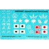 Japanese Generic Vehicle 28mm WWII decals sheet WARLORD