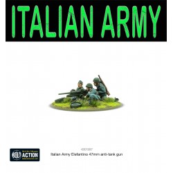 Italian Army 47mm Elefantino anti-tank gun (New!) 28mm WWII WARLORD GAMES