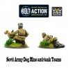 Soviet Army Dog Mine anti-tank teams 28mm WWII WARLORD GAMES