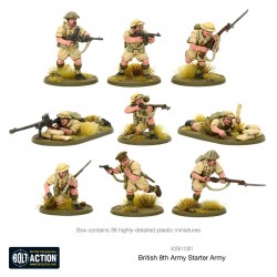 8th Army starter army box set 28mm WWII WARLORD GAMES