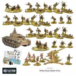 German Afrika Korps Starter army  box set 28mm WWII WARLORD GAMES