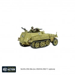 German Sd.Kfz 250 (Alte) Half-Track (Options For 250/1, 250/9 & 250/11 Variants)  WWII 28mm 1/56th (no box) WARLORD GAMES