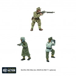 German Sd.Kfz 250 (Alte) Half-Track (Options For 250/1, 250/9 & 250/11 Variants)  WWII 28mm 1/56th (no box) WARLORD GAMES