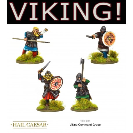 Viking command group (4) WARLORD GAMES