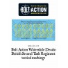 Bolt Action British Second Tank Regiment tactical markings decal sheet 28mm WWII WARLORD