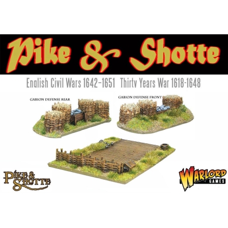 Gabion Defense position 1 28mm ECW TYW Pike & Shotte WARLORD GAMES