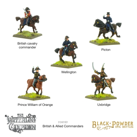 Waterloo - Napoleonic British & Allied Commanders - Black Powder Epic Battles - WARLORD GAMES