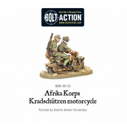 Afrika Korps Kradschutzen motorcycle 28mm WWII WARLORD GAMES