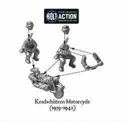 Afrika Korps Kradschutzen motorcycle 28mm WWII WARLORD GAMES