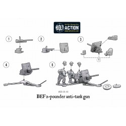 British Expeditionary Force (BEF)  BEF 2 pounder anti-tank gun 28mm WWII WARLORD GAMES