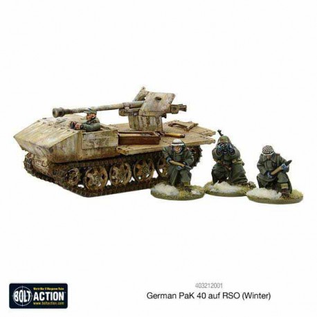 German Pak 40 auf RSO (Winter) 28mm WWII WARLORD GAMES