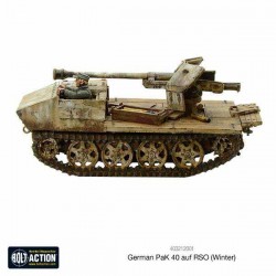 German Pak 40 auf RSO (Winter) 28mm WWII WARLORD GAMES