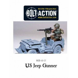 U.S. American US Jeep Gunner 28mm WWII WARLORD GAMES