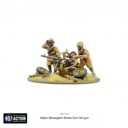 Italian Bersaglieri Breda 2cm AA gun 28mm WWII WARLORD GAMES