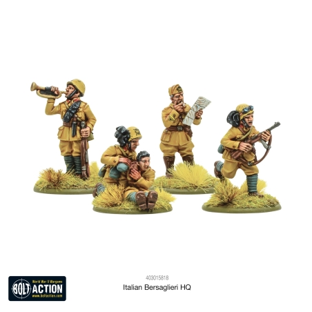 Italian Bersaglieri HQ 28mm WWII WARLORD GAMES