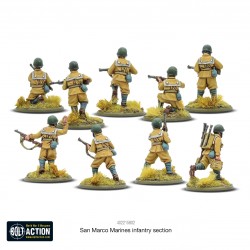 San Marco Marines Infantry Section 28mm WWII WARLORD GAMES