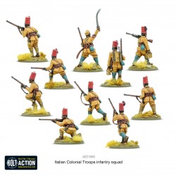 Italian Colonial Troops Infantry Squad 28mm WWII WARLORD GAMES