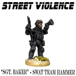 Sgt. Baker - Assault rifle & Megaphone - Swat Team Hammer - STREET VIOLENCE FOUNDRY