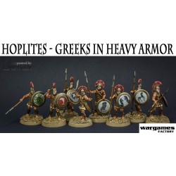 HOPLITES - Greeks in Heavy Armor Boxed set (30) 28mm Ancients WARGAMES FACTORY