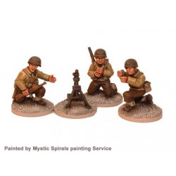 American U.S. 60mm Mortar Team 28mm WWII CRUSADER MINIATURES