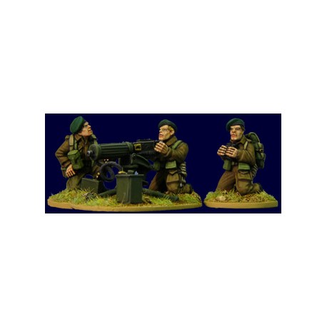 British Commando Vickers MMG Team 28mm WWII