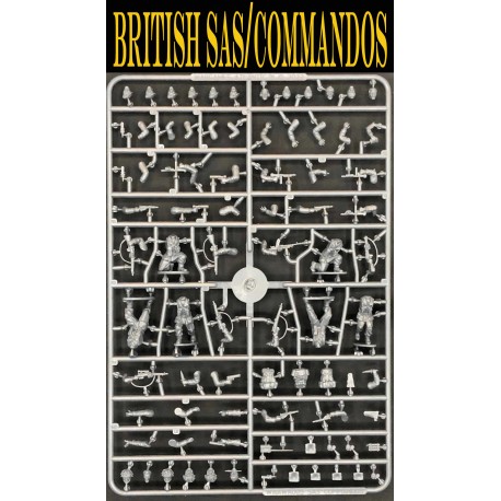 British SAS/Commandos Sprue (6) 28mm WWII WARGAMES ATLANTIC