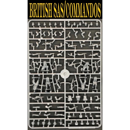 British SAS/Commandos Sprue (6) 28mm WWII WARGAMES ATLANTIC