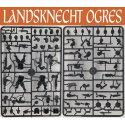 Landsknecht Ogres (3) Sprues 28mm WARGAMES ATLANTIC