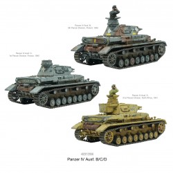 German Panzer IV Ausf. B/C/D Medium Tank WWII 28mm 1/56th (no box) WARLORD GAMES