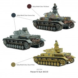 German Panzer IV Ausf. B/C/D Medium Tank WWII 28mm 1/56th (no box) WARLORD GAMES