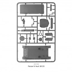 German Panzer IV Ausf. B/C/D Medium Tank WWII 28mm 1/56th (no box) WARLORD GAMES