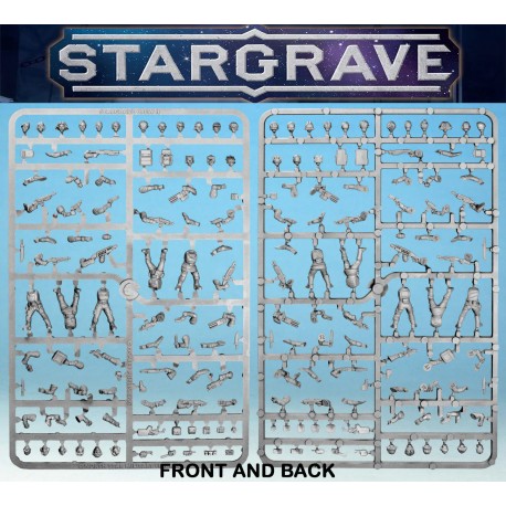 STARGRAVE Crew II Sprue (Women) (5) 28mm SciFi OSPERY NORTHSTAR MINIATURES