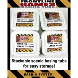 Fine White Sand Base Flocking - SCENIC TUB -Miniature Basing System