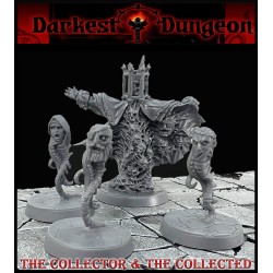 THE COLLECTOR W/ Minions 28mm RPG miniatures DARKEST DUNGEON