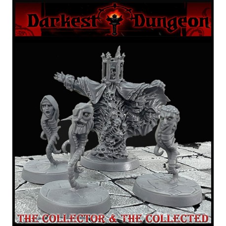 THE COLLECTOR W/ Minions 28mm RPG miniatures DARKEST DUNGEON